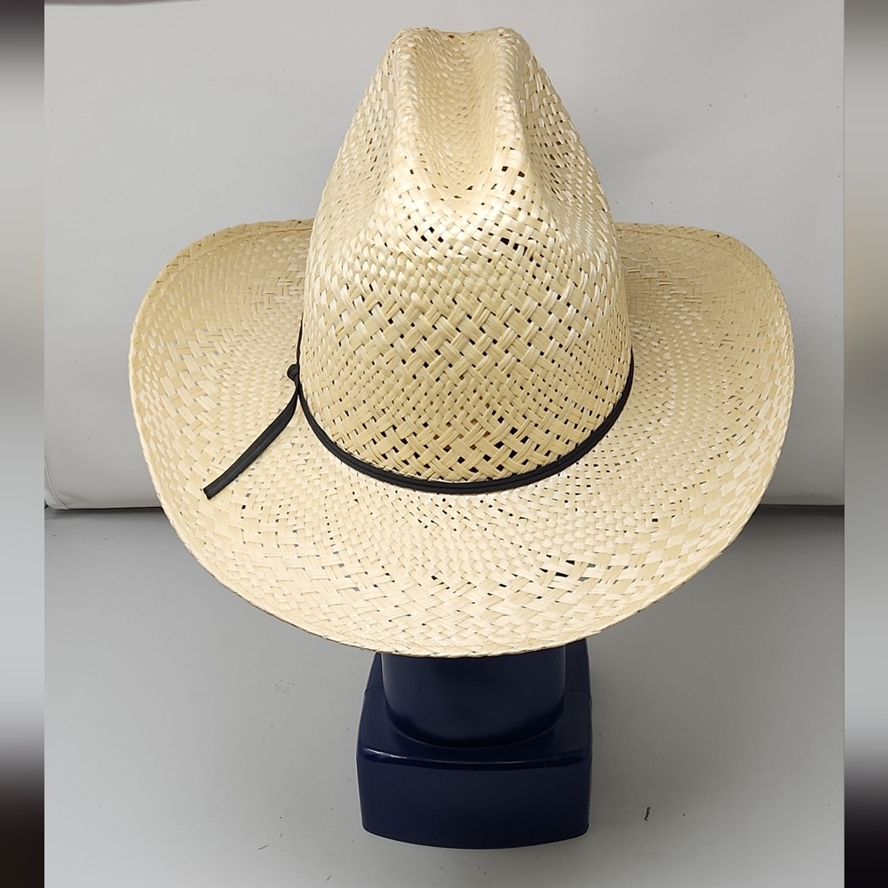 New Stetson Stallion Cowboy Hat Texas USA 7-1/4" Straw Hat - Picture 3 of 7